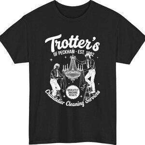 Funny Chandelier Cleaning T-Shirt – Retro Comic Parody Novelty Humor Tee Top